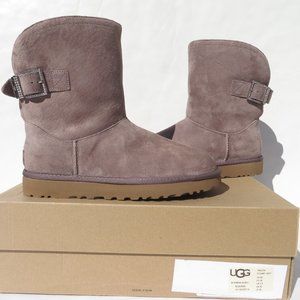 UGG Boots 7 Remora Buckle NEW Womens Gray Suede uggs Australia NIB Boot Winter